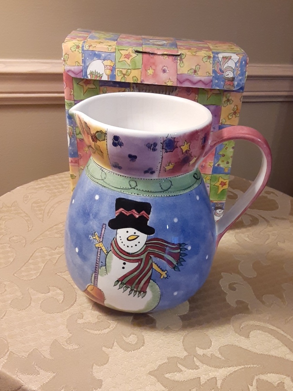 Sango Sweet Shoppe Christmas Pitcher